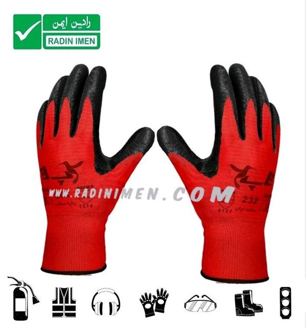 دستکش نیتریل شیاری تاپ کد ۲۳۲ دستکش نیتریل شیاری تاپ کد ۲۳۲