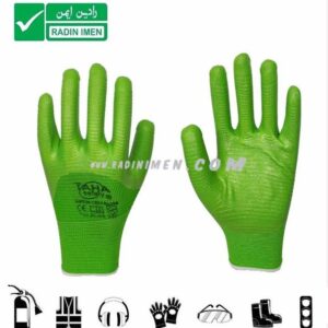 دستکش نیتریل شیاری طاها 3/4