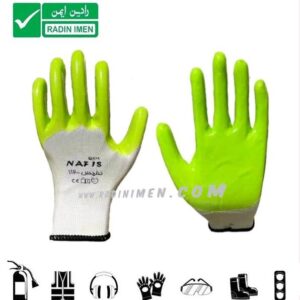 دستکش نیتریل نیم مواد نفیس کد 112