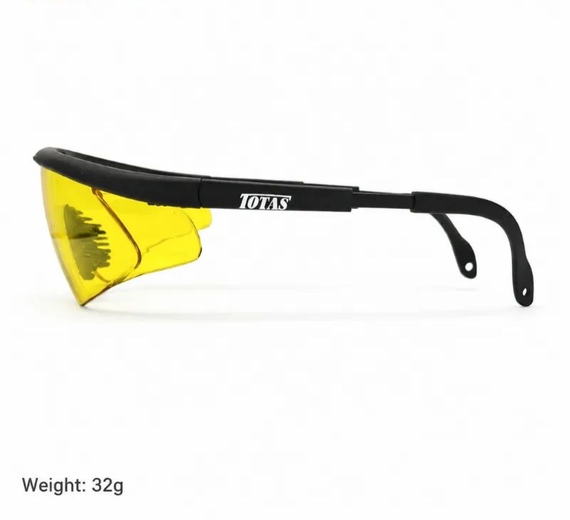 totas-at117-yellow-lens-safety-glasses-imen-pro عینک لنز زرد توتاص AT117 - تصویر 2