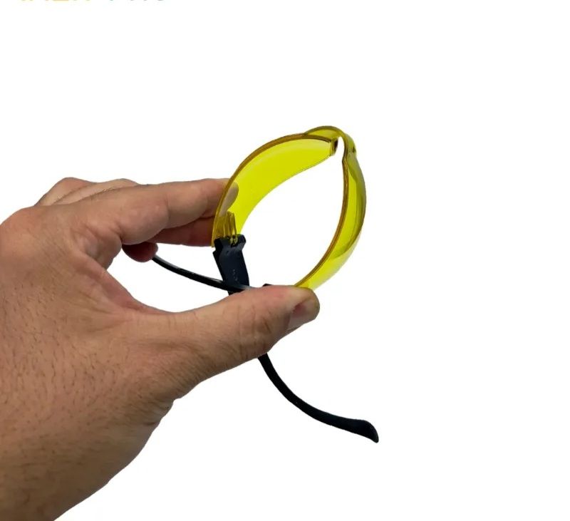 totas-at119-yellow-lens-cutting-safety-glasses عینک ایمنی توتاص لنز زرد مدل AT119 - تصویر 3