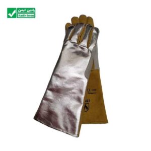 دستکش عایق حرارت آلمینیومی کف چرم
