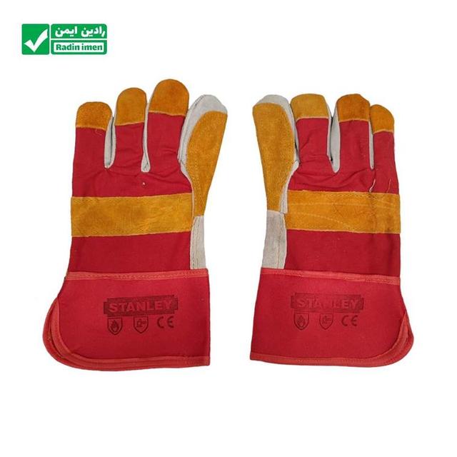 دستکش چرمی کف دوبل استنلی