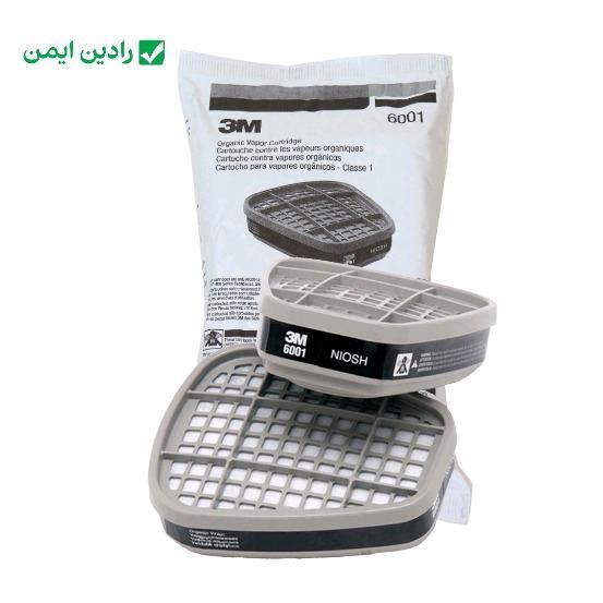 فیلتر ماسک 3m مدل 6001 باند مشکی